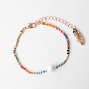 NEW Colorful Beaded Bracelet with Pearl